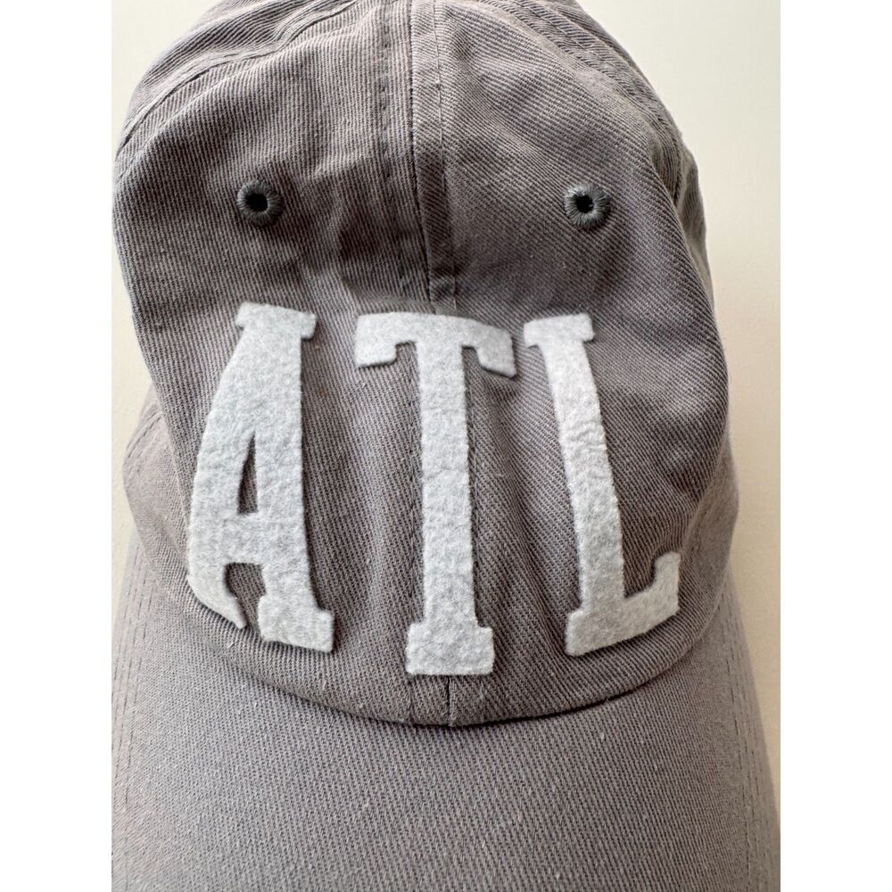 Grey & White ATL Dad Cap - Picture 2 of 3